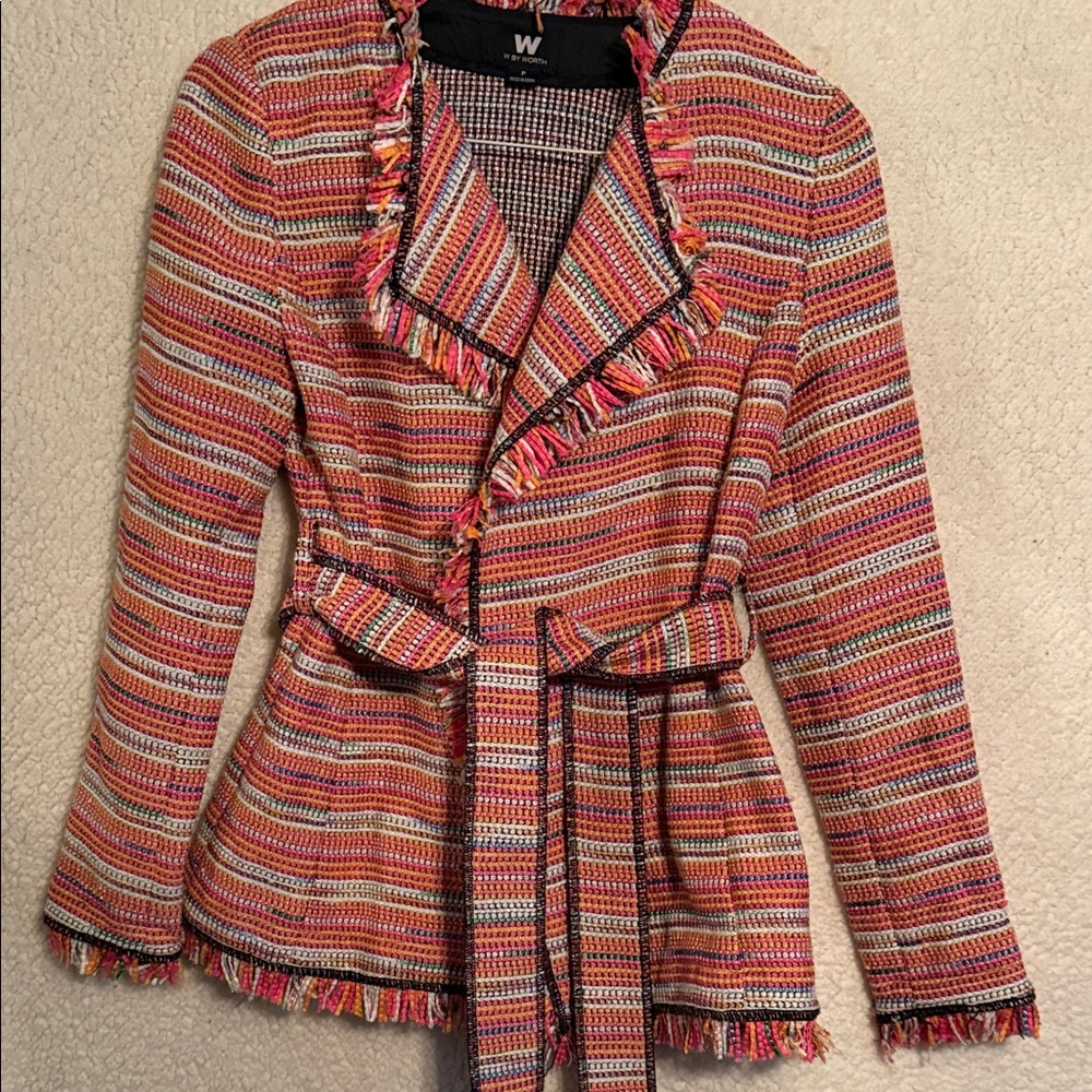 W by Worth Colorful Striped Blazer